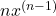 nx^{(n-1)}