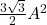 \frac{3\sqrt3}{2}A^2