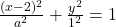 \frac{(x-2)^2}{a^2} + \frac{y^2}{1^2} = 1